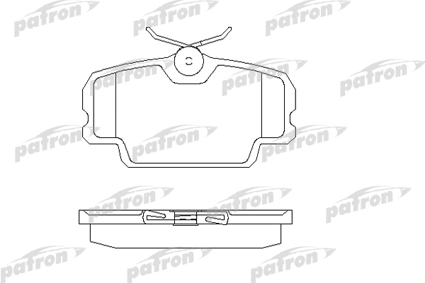 Kit de plaquettes de frein, frein à disque PATRON PBP320