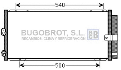 Condenseur, climatisation BUGOBROT 62-TO5579