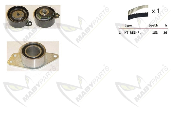 Kit de courroie crantée MABYPARTS OBK010243