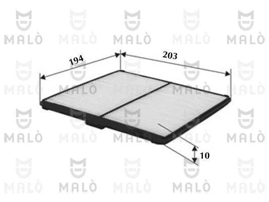 Filtre, air de l'habitacle AKRON-MALÒ 1531621