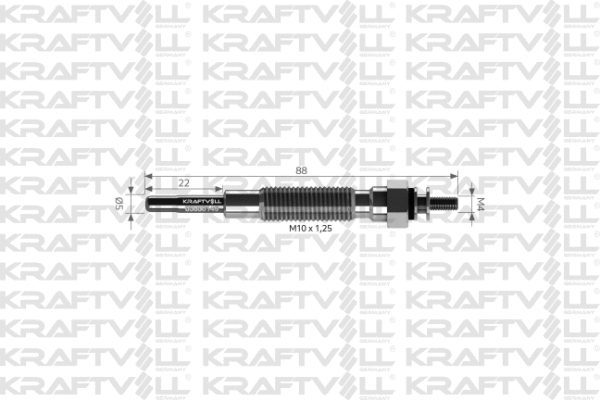 Bougie de préchauffage KRAFTVOLL GERMANY 05030149