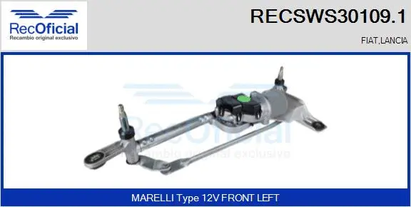 Système de nettoyage des vitres RECOFICIAL RECSWS30109.1