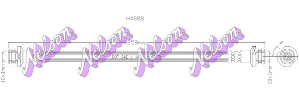 Flexible de frein KAWE H4888