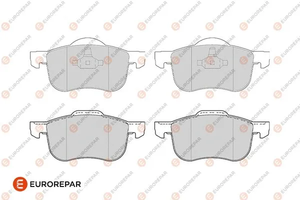 Kit de plaquettes de frein, frein à disque EUROREPAR 1686274380