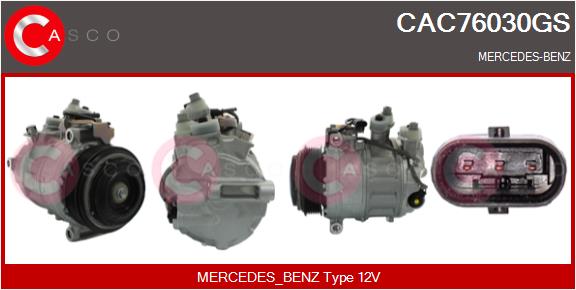 Compresseur, climatisation CASCO CAC76030GS