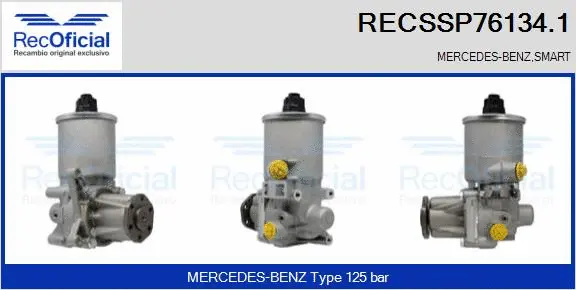 Pompe hydraulique, direction RECOFICIAL RECSSP76134.1