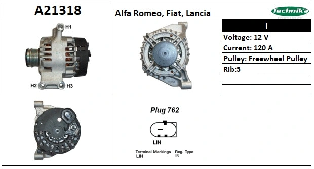 Alternateur Technika A21318