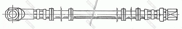 Flexible de frein GIRLING 9004306
