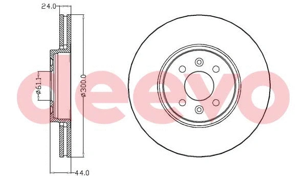 Disque de frein DEEVO BD17260