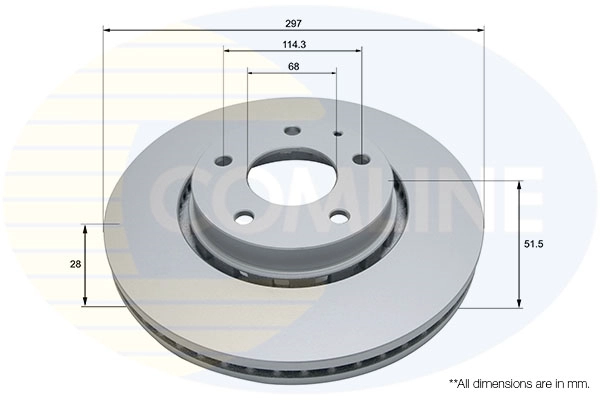 Disque de frein COMLINE ADC5027V