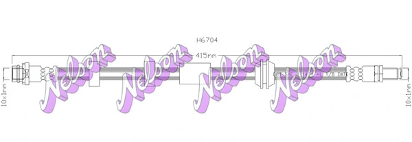 Flexible de frein KAWE H6704