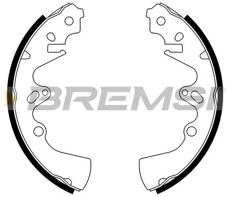 Jeu de mâchoires de frein BREMSI GF0735
