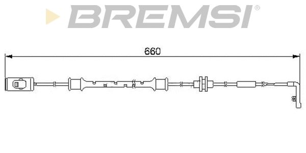 Contact d'avertissement, usure des plaquettes de frein BREMSI WI0559