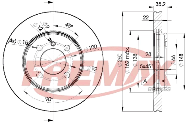 Disque de frein FREMAX BD-4749