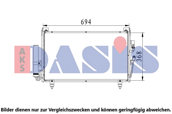 Condenseur, climatisation AKS DASIS 142028N