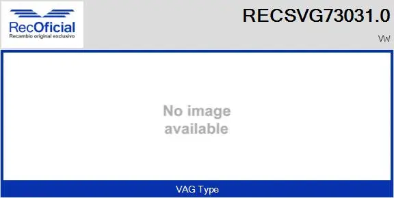 Vanne EGR RECOFICIAL RECSVG73031.0