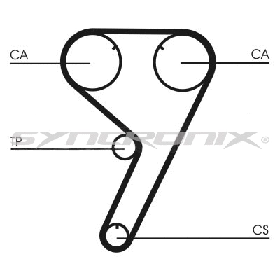 Kit de courroie crantée SYNCRONIX SY310608
