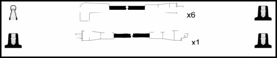 Kit de câbles d'allumage LEMARK HOES776