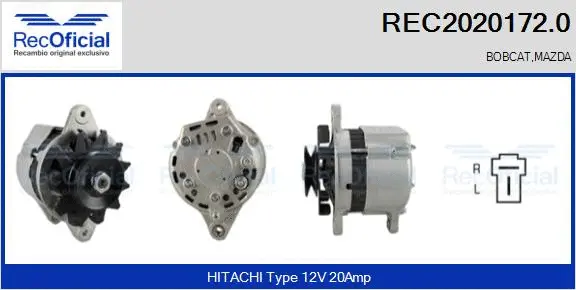 Alternateur RECOFICIAL REC2020172.0