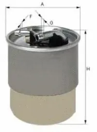Filtre à carburant UNIFLUX FILTERS XN334
