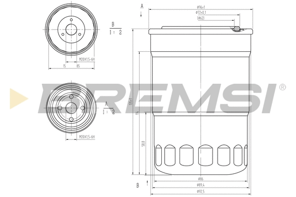 Filtre à carburant BREMSI FE1315