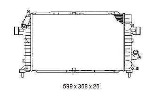 Radiateur, refroidissement du moteur ORDONEZ 2065049