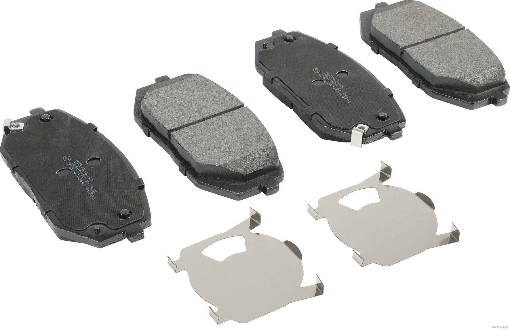 Kit de plaquettes de frein, frein à disque HERTH+BUSS JAKOPARTS J3600570