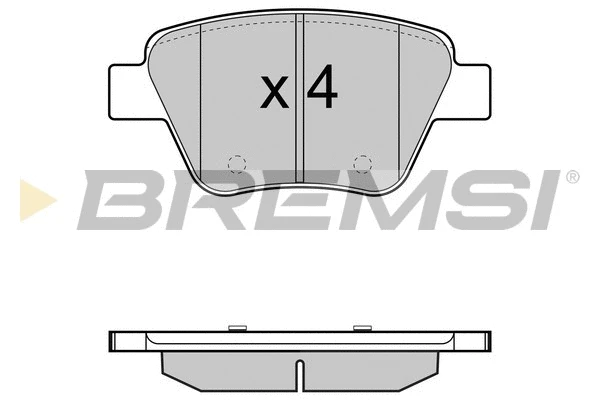 Kit de plaquettes de frein, frein à disque BREMSI BP3429