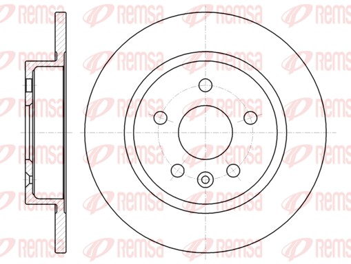 Disque de frein REMSA 61316.00