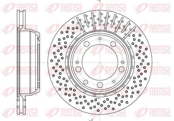 Disque de frein REMSA 6940.10