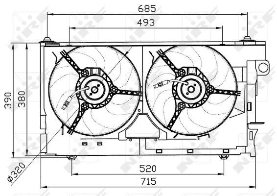 Ventilateur, refroidissement du moteur WILMINK GROUP WG1720132