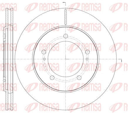 Disque de frein REMSA 61233.10