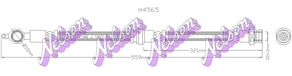 Flexible de frein KAWE H4565
