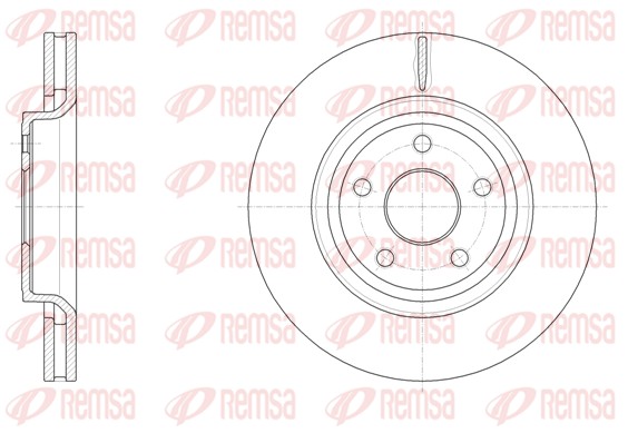 Disque de frein REMSA 61512.10