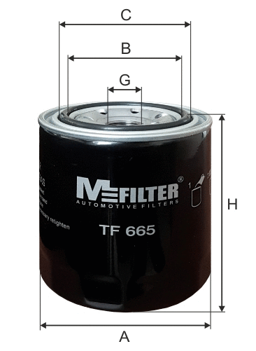 Filtre à huile MFILTER TF 665