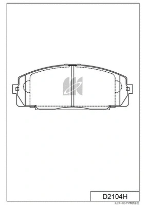 Kit de plaquettes de frein, frein à disque MK Kashiyama D2104H