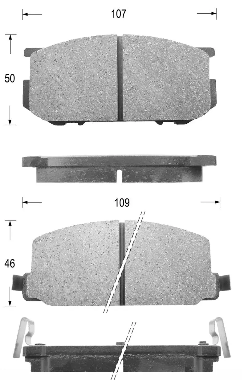 Kit de plaquettes de frein, frein à disque KAISHIN FK7005
