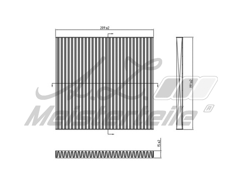 Filtre, air de l'habitacle A.Z. Meisterteile AZMT-41-010-1547