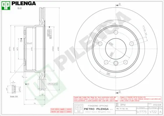Disque de frein PILENGA V722