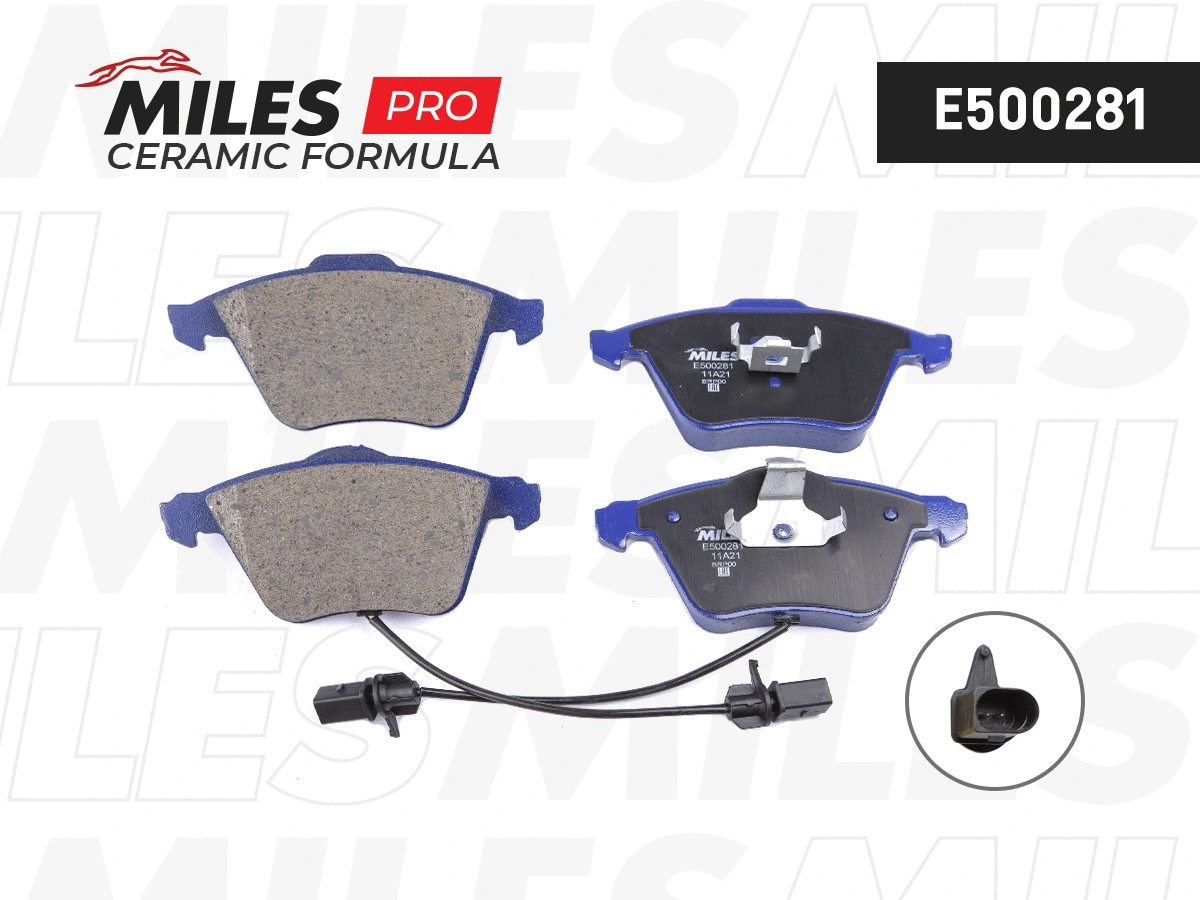 Kit de plaquettes de frein, frein à disque MILES E500281