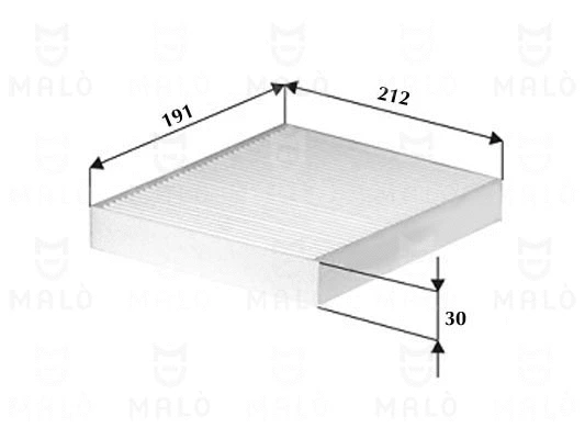 Filtre, air de l'habitacle AKRON-MALÒ 1532321