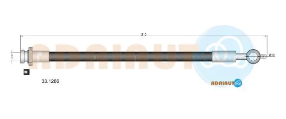 Flexible de frein ADRIAUTO 33.1266