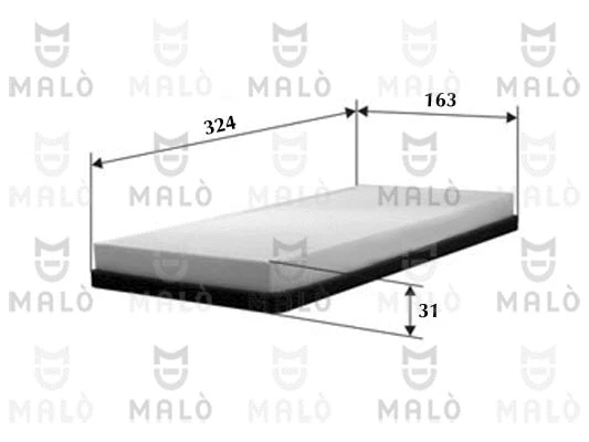 Filtre, air de l'habitacle AKRON-MALÒ 1530141
