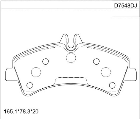 Kit de plaquettes de frein, frein à disque ASIMCO KD7548D