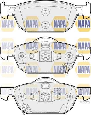Kit de plaquettes de frein, frein à disque NAPA NBP1461