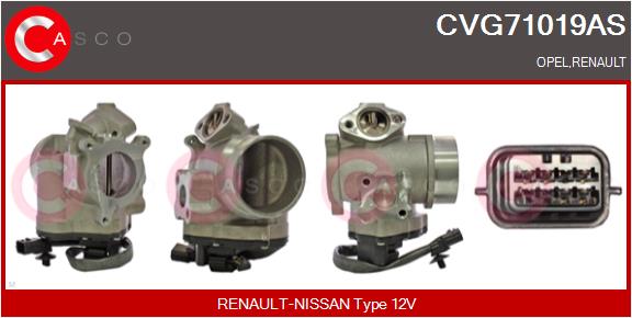 Vanne EGR CASCO CVG71019AS