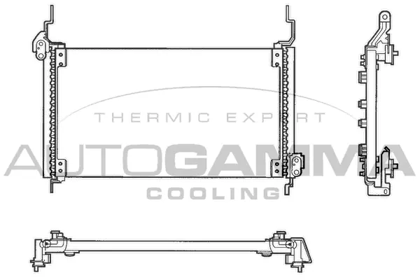 Condenseur, climatisation AUTOGAMMA 102630