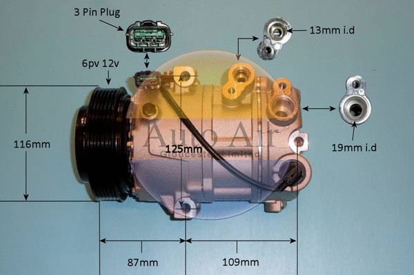 Compresseur, climatisation AUTO AIR GLOUCESTER 14-1768P