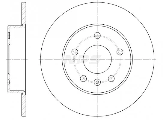 Disque de frein NPS O331L01