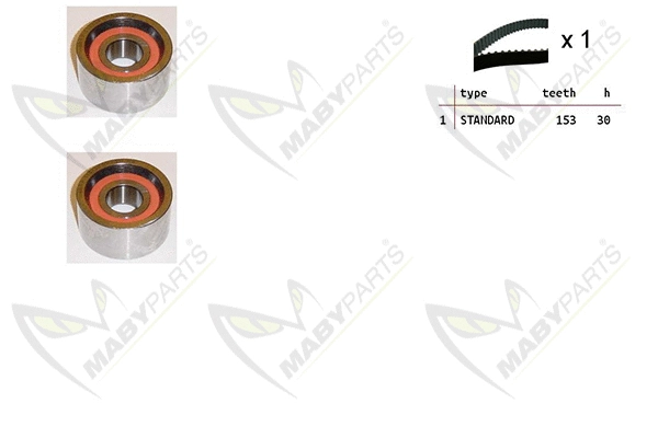 Kit de courroie crantée MABYPARTS OBK010125